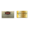 Die Struck Silver/ Gold Aluminum Identification Plate (1 to 3.9 Square Inch)